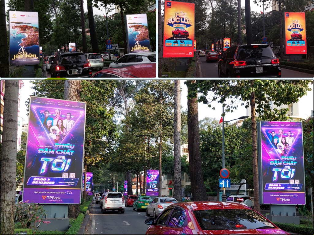 LED Nam Kỳ Khởi Nghĩa LED Quảng Cáo OOH Vietnam Hệ Thống LED Quảng Cáo OOH DOOH
