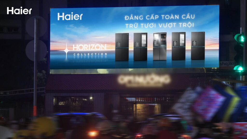 quảng cáo OOH Haier Horizon
