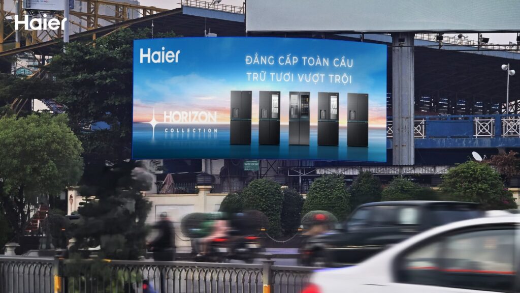 quảng cáo OOH Haier Horizon