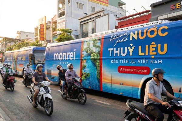 Quảng cáo xe bus, Quảng cáo ngoài trời Vietnam, OOH Vietnam, Vietnam OOH